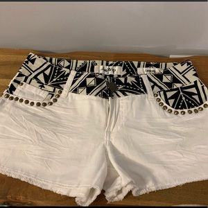 Buckle - Daytrip Denim Studded Shorts